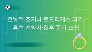 호날두 조지나 로드리게스 과거 – 혼전 계약서·결혼 준비 소식